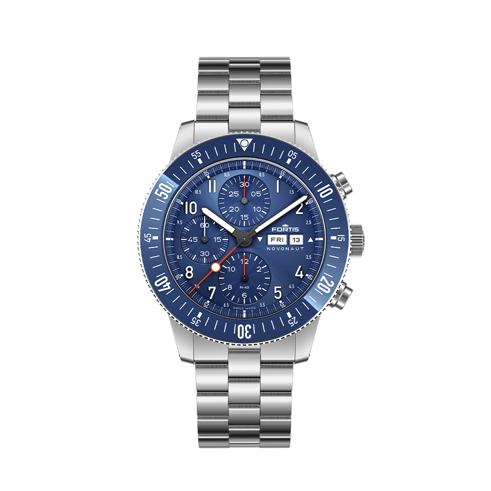 Fortis Novonaut N-42 cobald-blue edition