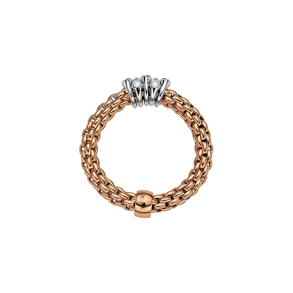 FOPE Flex'it Ring PRIMA - roségold - 0.07 ct